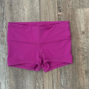 Lululemon Sonic Pink Spandex Shorts Size 4